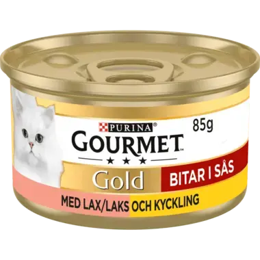 GOURMET® Gold Bitar i sås med Lax & Kyckling