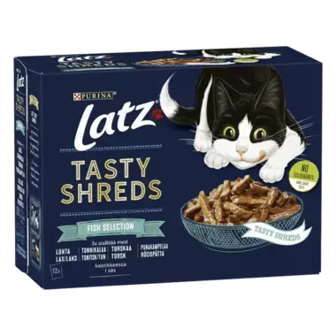 Latz® Tasty Shreds Fish Selection i sås