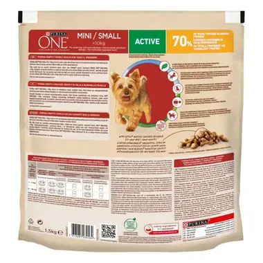 PURINA ONE® Small Dog Active med Kyckling