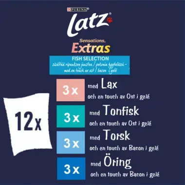 Latz® Sensations Extras Fish Selection i géle