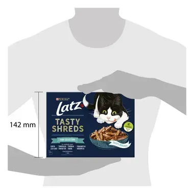 Latz® Tasty Shreds Fish Selection i sås