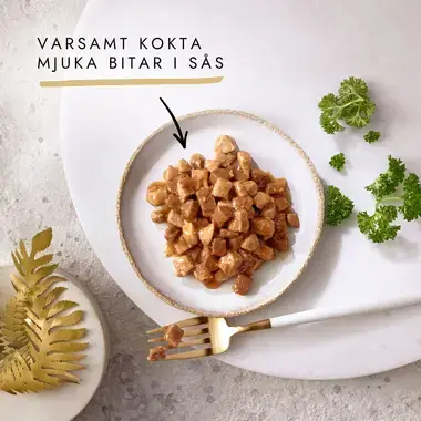 GOURMET® Gold Bitar i sås med Ox, Kalkon & Anka, Lax & Kyckling och Kyckling & Lever