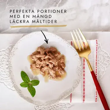 GOURMET® Mon Petit Meaty Variety med Anka, Kyckling & Kalkon