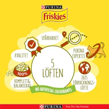 Friskies® Sterilized med en välsmakande mix av Lax och Tonfisk med Grönsaker