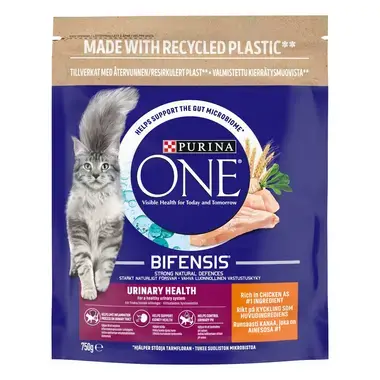 123652 PURINA ONE® Urinary Care Katt, Rik på Kyckling och Vete