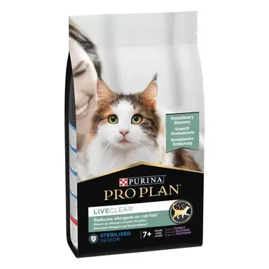 PRO PLAN® LIVECLEAR® för Steriliserad Senior Katt 7+ år