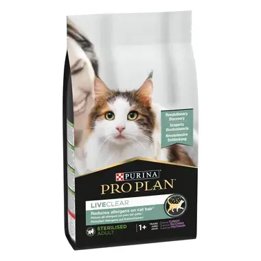 PRO PLAN® LIVECLEAR® för Steriliserad Vuxen Katt 1+ år